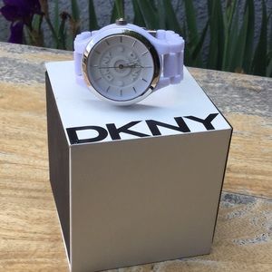 DKNY Stark White Sexy Bold Large Wrist Watch ⌚️ Clock Statement Jewelry